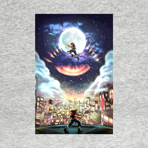 The Final Battle (Kingdom Hearts Sora vs Yozora Poster) by Arcanekeyblade5